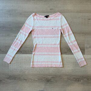 Striped Boat Neck Sweater